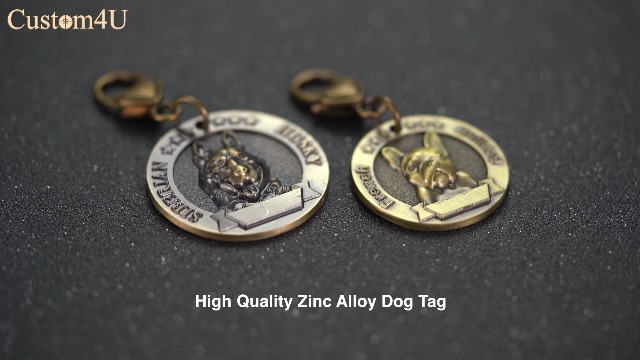 Targhette identificative per cani Alaskan Malamute - Targhetta per animali con incisione personalizzata per cani
