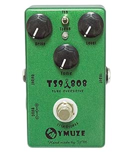 YMUZE TS9 overdrive is suitable for guitar players. It’s made with plug-in components only, not SMD technology, so it is close to the original sound as they come. 3 functional knobs: Drive controls, LEVEL controls, Tone controls. One two-position swi...