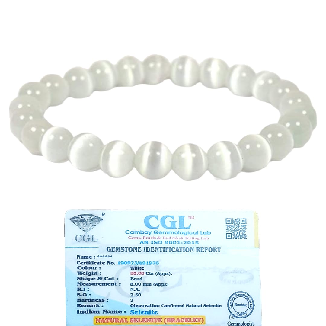 Divine Spirituals Natural Crystal Selenite Bracelet 8mm Stretchable Original Semi Precious Gemstone Bracelet For Crown Chakra, Aura Cleansing, Purification and Peace (B0CS6XCRKX) Amazon Price History, Amazon Price Tracker