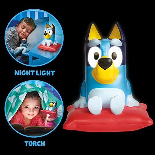 Lámpara de mesa nocturna Bluey 2-en-1 con linterna para niños miniatura 4