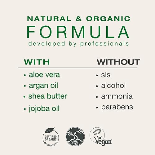 Miniatura 7 de Naturigin Tinte permanente para el cabello, marrón ceniza claro 5.2, sin amoníaco, 100% cobertura de canas, fórmula natural nutritiva, para todo