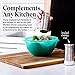 Willow & Everett Salt and Pepper Shaker Set - Stainless Steel & Glass with Adjustable Pour Dial - Ideal for Pre-Ground Spices & Seasoning Blends