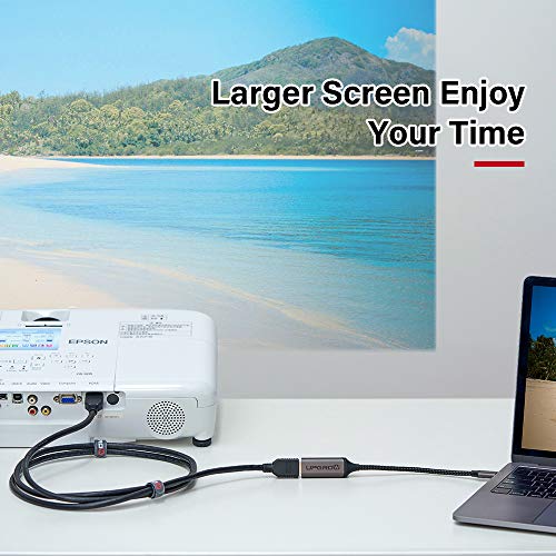 Adaptador Upgrow USB C para HDMI cabo 4K, adaptador USB tipo C para HDMI [compatível com Thunderbolt