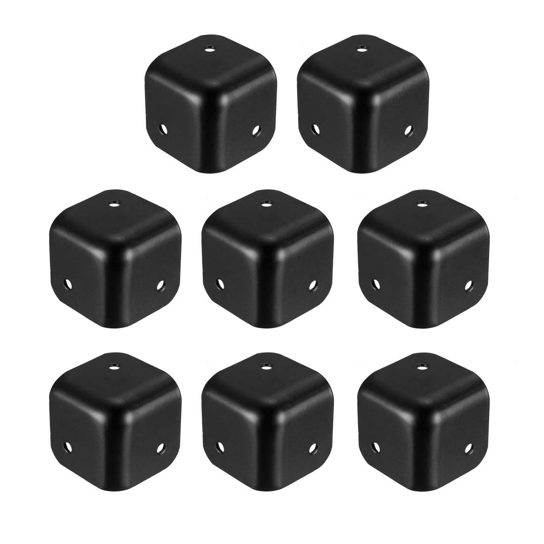 sourcing map Coin Protecteurs Boîte Caisse Coffre Métal Bord Angle Protection 35 x 35 x 35mm 8Pcs