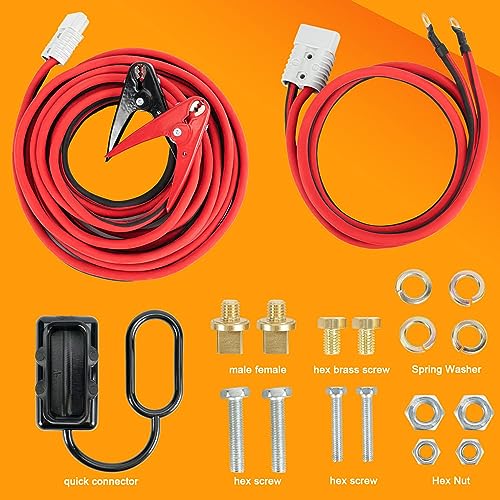 ORCISH 6Gauge 30Feet Jumper Cables For Car Battery 800A, Heavy Duty Automotive