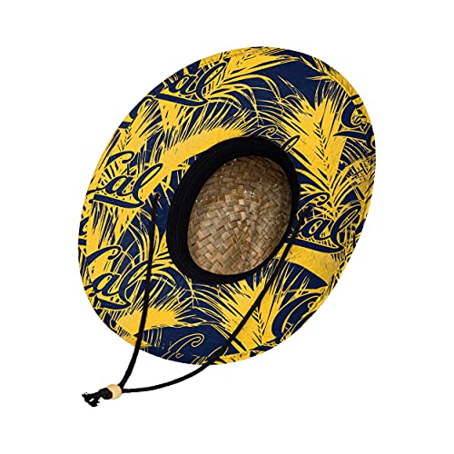 Image of FOCO Men's NCAA College Team Logo Floral Straw Sun Hat