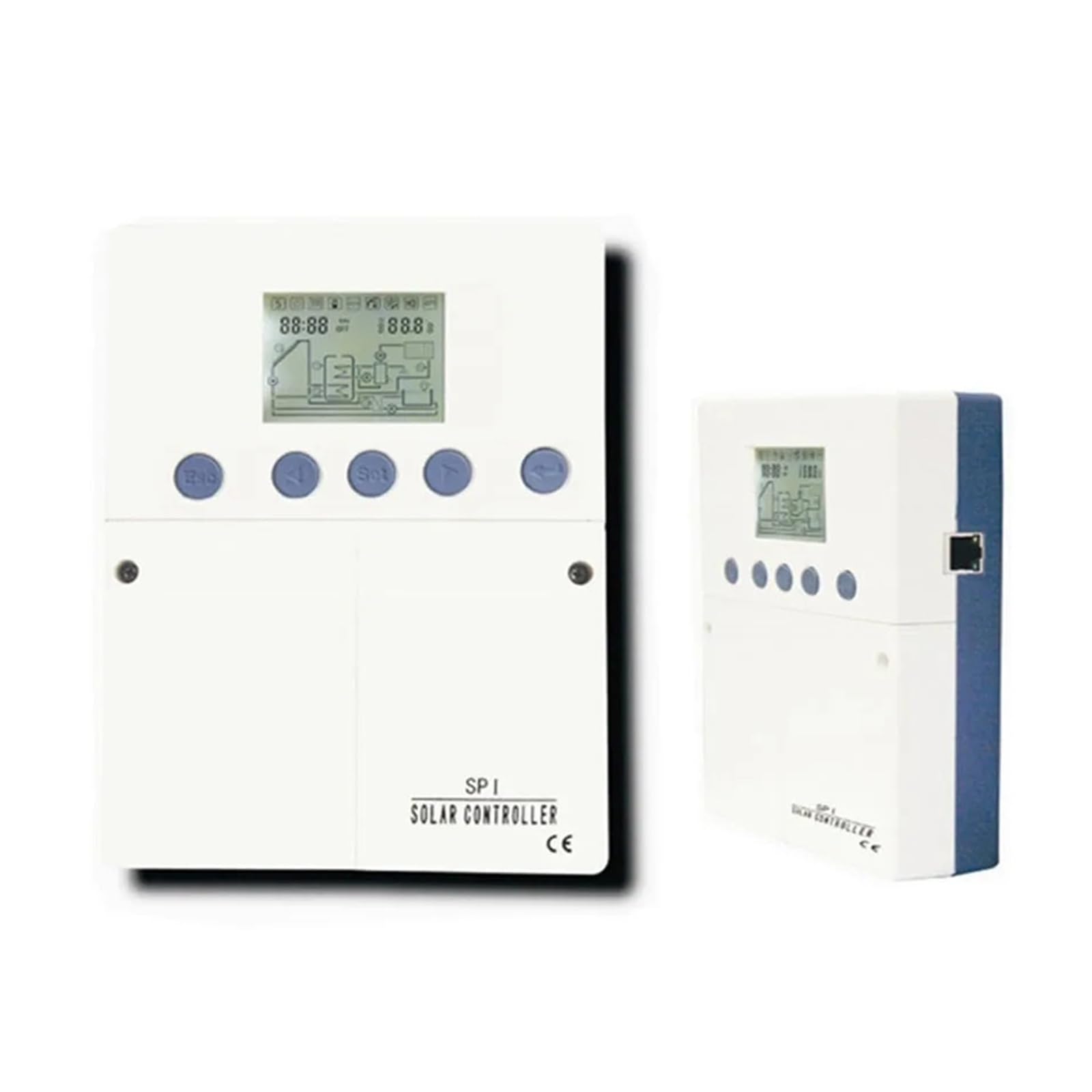 Dispositivo De Control De Calefacción Del Colector Solar SPI 6 Modos De Funcionamiento Regulador De Temperatura Solar Inteligente Del Tanque De Agua(100-120V)