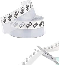 Silicone Sealing Strip, 35 mm x 5 m Door Weatherstrip Sealing Strip Self-Adhesive Transparent Silicone Tape Caulking Strip Insulation Anti Dust Acoustic Proof for Doors Windows Furniture