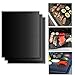 Price comparison product image Non Stick Baking Mat, JTDEAL 3 Sets of Professional Bakeware Cooking Sheets Tray Liner, Reusable Heat Resistant BBQ Grill Mats for Grilling, Cooking, Baking, Barbecue and Oven, BPA free