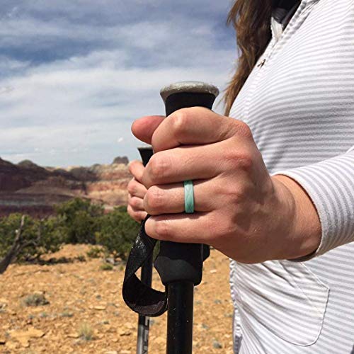 Enso Rings Women’s Infinity Silicone Wedding Ring – Hypoallergenic Wedding Band for Ladies – Comfortable Band for Active Lifestyle – 4.5mm Wide, 1.5mm Thick3