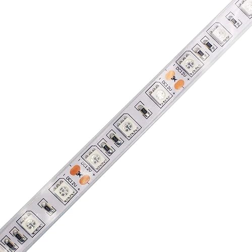 Miniatura 2 de Luz infrarroja cercana 660nm-670nm, 12V Flexible IR LED tira de luz 5050-300LEDs para lámparas de terapia de luz roja NIR, 16.4FT-impermeable