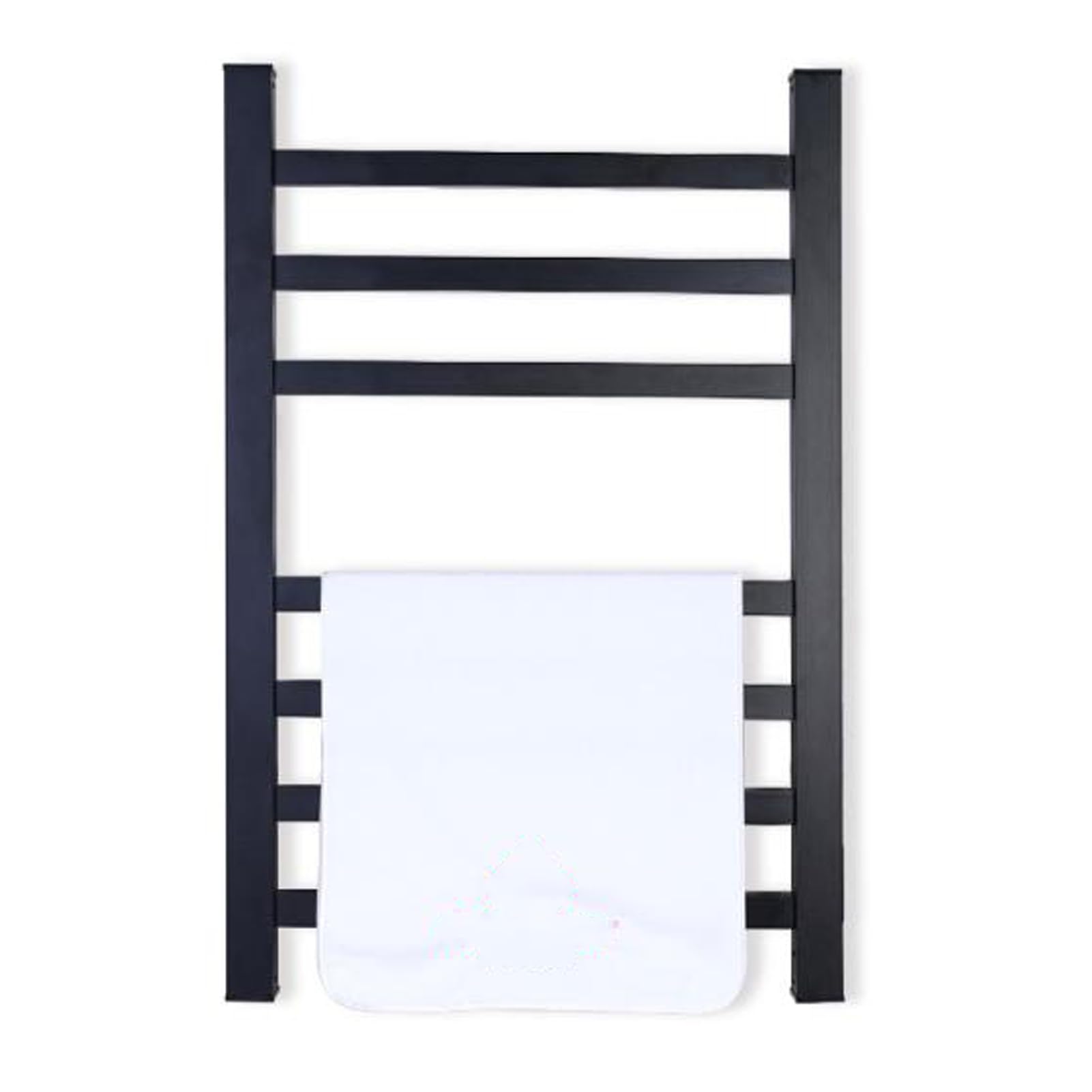 Radiateur sèche-serviette électrique basse consommation salle de bain noir