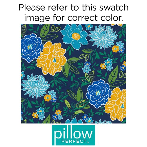 Pillow Perfect Outdoor/Indoor Spring Bling Blue Large Chair Pads, 2 Count (Pack Of 1) #TOP4