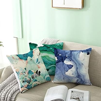 Sofakissen Violett, Dekokissen Winter 40X40cm Polyester Kissenbezüge 1Stück Weltkarte Rot für Stuhl Wohnzimmer Schlafzimmer – Bild 4