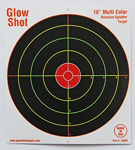 50 Pack - 10" Reactive Splatter Targets - Glowshot - Multi Color - Gun And Rifle Targets - Glow Shot #TOP3