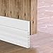 [Heavy Duty] Large Gaps Door Draft Stopper, Upgraded 3-2/5" Extra Wide Under Door Seal for Exterior/Interior Doors - Guard Against Drafts, Dust, Noise and Unwanted Animals (3-2/5"W x 39"L, White)