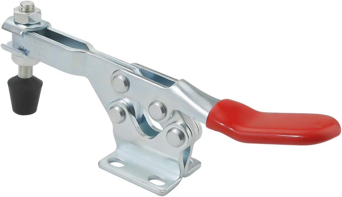 New Arrivals BNYZWOT 500lbs Holding Capacity Toggle Clamps Horizontal Quick-Release Handle Toggle Clamp 225D 2Pcs