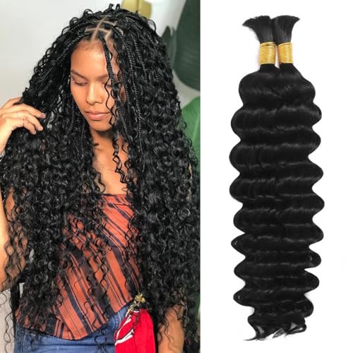 Human Braiding Hair for Boho Braids Human 70g 16 Inch