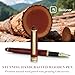 BEILUNER Luxury Wood Ballpoint Pen Writing Set,Rosewood-Elegant Fancy Nice Gift Pen Set for Signature Executive Business Office Fancy Nice Supplies - Christmas Gift Boxed with Extra Refills (Black)
