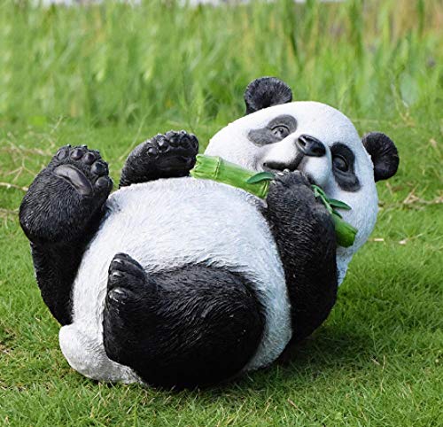 pah-macy Décoration de Jardin Figurine Animaux Résine Statues Modèle Créative Décoration Fée Jardin intérieur Jardin extérieur décoration de la Maison-Panda F Cover