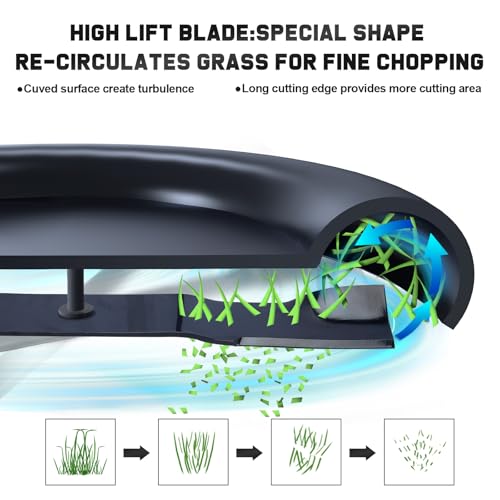 Image of Grasscool Ikon XD 52 inch Mower Blades Replace Ariens 04771200 for Gravely ZT HD ZTX XL Apex Edge X XL 52 inch Zero Turn Mower