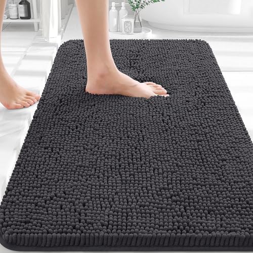 OLANLY Bathroom Rugs 30x20, Extra Soft Absorbent Chenille Bath Ru...