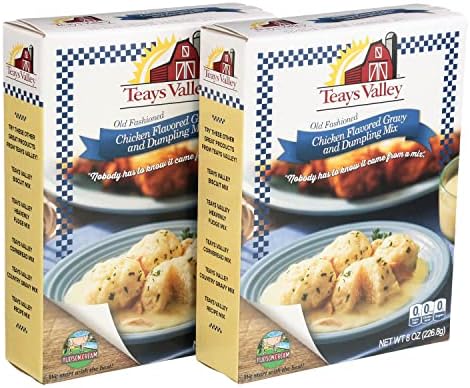 Teays Valley Old Fashioned Chicken Flavored Gravy and Dumpling Mix Pack of 2