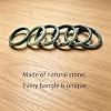 Taozyao 60mm Natural Green Jade Bangle Bracelet for Women Genuine with Certificate丨100% Jade Stone Handmade Bracelets丨Good Luck Bracelet #3