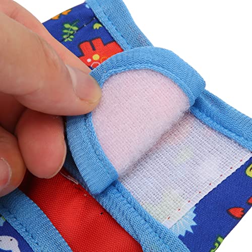 Image of Soft Rabbits Harness Bunny Harness and Leash Set Escape Proof Small Pet Vest with Cartoon Dinosaur Pattern for Bunny Kitten Guinea Pig Walking