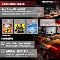 SYSTEMTREFF High-End Gaming PC AMD Ryzen 9 9950X3D 16x5.7GHz | Nvidia RTX 5080 16GB DX12 | 2TB M.2 NVMe | 32GB DDR5 RAM | Windows 11 | Desktop Computer Rechner für Gamer, Zocker & Streamer – Ansicht 5
