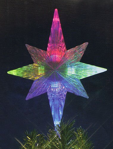 Ksa 11" Lighted Led Color Changing Star Christmas Tree Topper - Multi Lights #TOP2