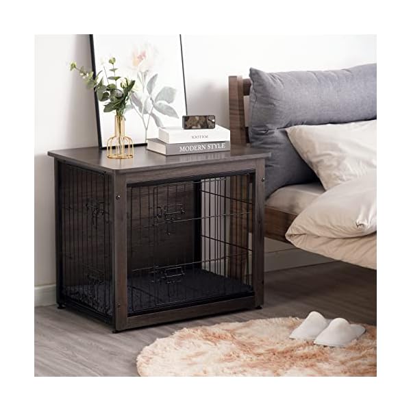 Dog Crate Furniture with Cushion