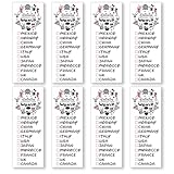 Drinking Around The World Epcot Temporary Tattoos (8-Pack) - Global Travel Tattoo Stickers for Adults, Disney Epcot Shirt Matching Designs, Waterproof & Long-Lasting