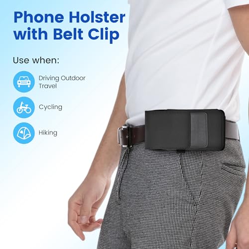 Étui de ceinture pour iPhone 14 Pro Max en similicuir résistant et durable - 6
