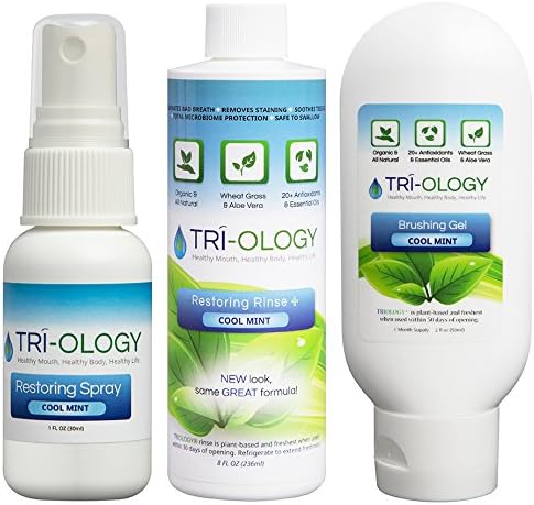 TRIOLOGY™ Brushing Gel, Restoring Rinse, Restoring Spray Bundle