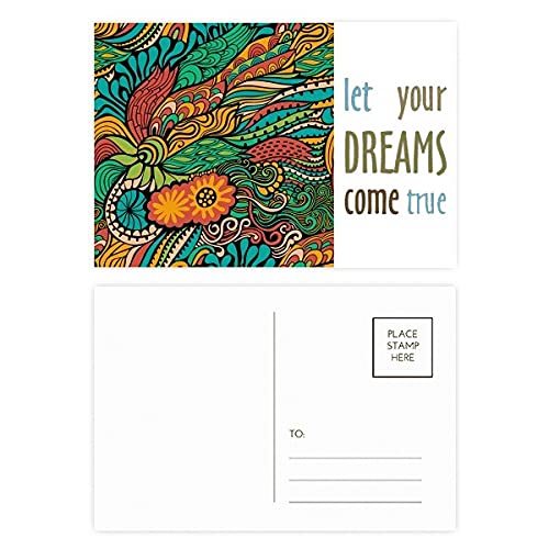 Tarjetas de agradecimiento florales Dream Come True para eventos y mensajes especiales