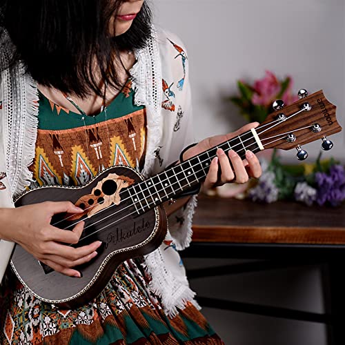 Ukulele Ukulele Spruce 21″ Ukulele15 Fret 4 Strings Guitar Mini with Built-in EQ Pickup Stringed Musical Instrument Guitar (Color : Brown Size : 21 inches) (Chocolate 21 inches) - Les Beatles, Paul McCartney, John Lennon, RIngo Starr, George Harrison Ukulele Ukulele Spruce 21" Ukulele15 Fret 4 Strings Guitar Mini with Built-in EQ Pickup Stringed Musical Instrument Guitar (Color : Brown Size : 21 inches) (Chocolate 21 inches) – Image 6