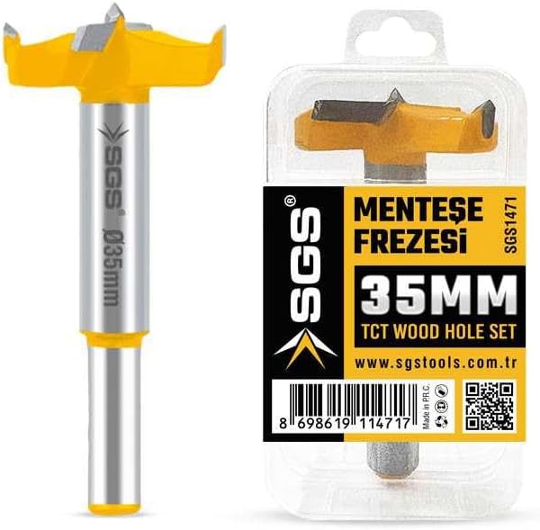 SGS AHŞAP MENTEŞE FREZESİ 35 MM SGS1471