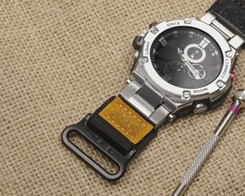 Nylon Watch Strap Compatible with Casio GST-S120 / GST-S130 / GST-S300 / GST-W330 / GST-B100, Military Style Replacement Wristbands by DAVILANE - Used condition - Image 3