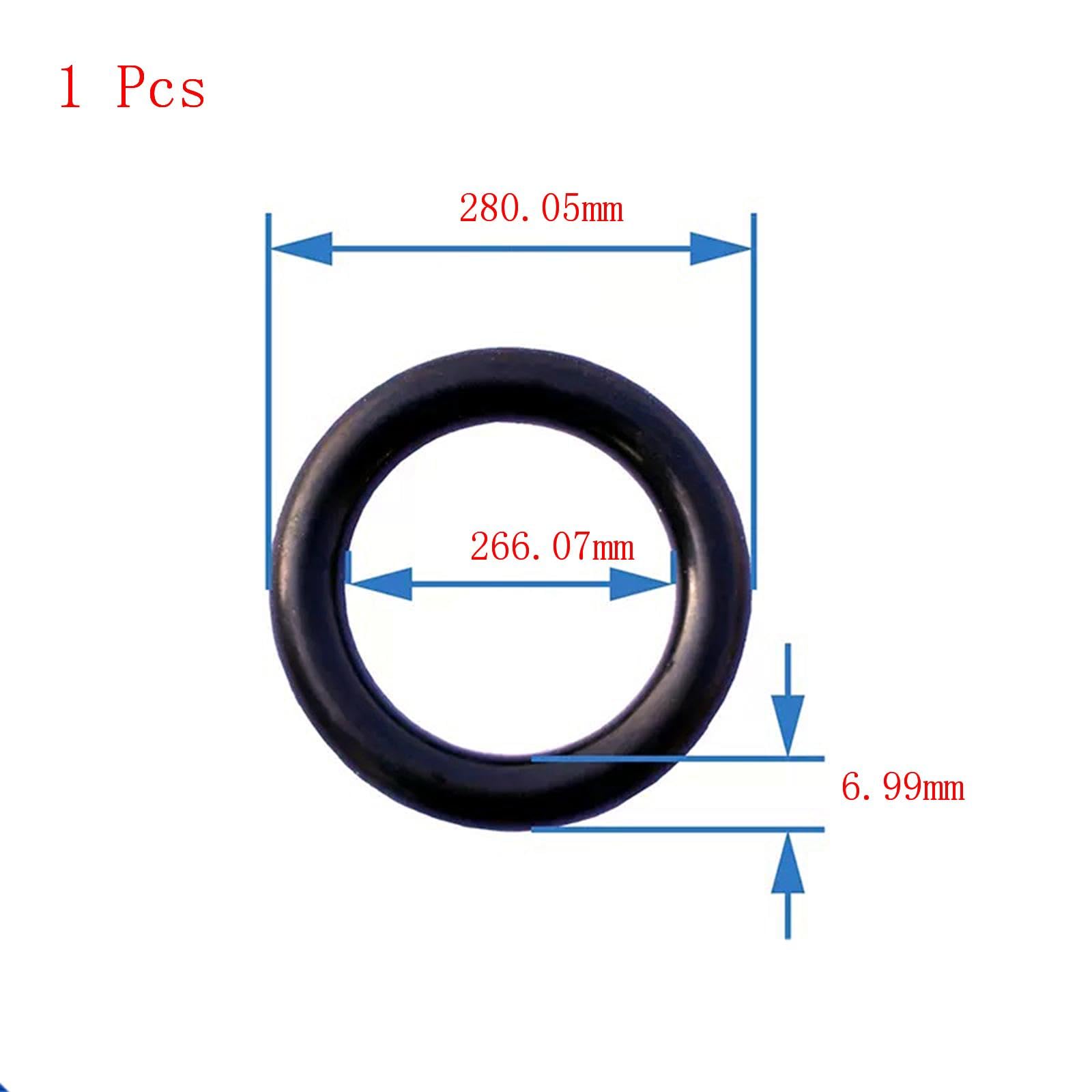 Equipo del Anillo o, 1 Uds. Juntas tóricas de Caucho nitrilo, 240,67mm x 254,65mm 6,99mm, diámetro Exterior, Interior, Ancho, Negro(266.07mm x 280.05mm x 6.99mm)