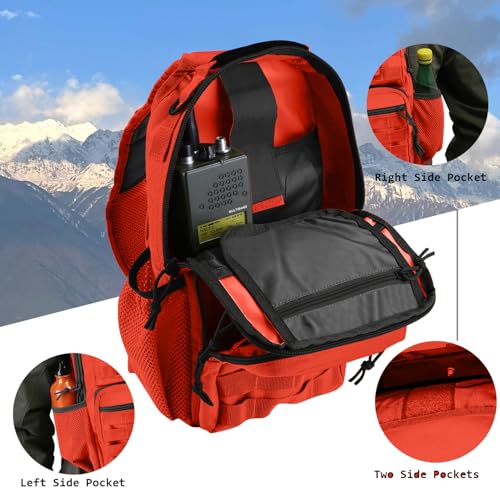 Image of Rover Sling Pack Tactical Shoulder Sling Bag Backpack with Bottle Holder Crossbody Chest Bag, Orange