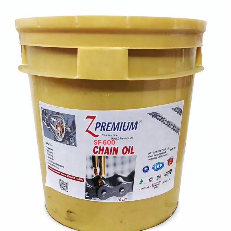 Image of ZPremium Chainsaw Oil SF 600-10 Litre | Bar and Chain Lubricant for All Chainsaws | Reduces Wear Heat and Friction | Smooth Cutting Performance | Longer Bar Chain Life Protection