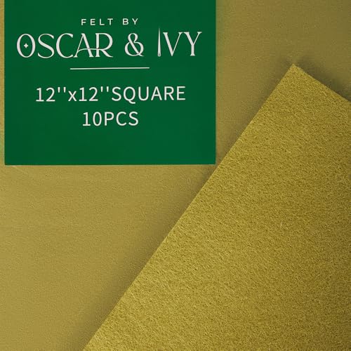 Oscar and Ivy Wool Blend Craft Felt Fabric 10 Pack 12" Squares (Meadow), 10 PACK 12" Squares (30cm x 30cm) - Image 2