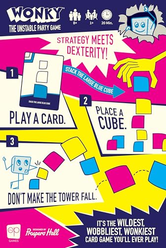 USAopoly | Wonky | Stacking Party Game | Ages 8+ | 1+ Players | 20+ Minutes Playing Time - Image 2