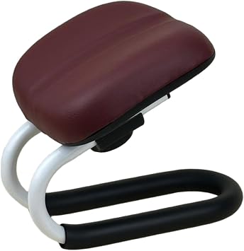 Meditation Bench, Adjustable Height Kneeling Stool with Thick Cushion, Deep Red Seiza Chair for Yoga Zen Prayer Practice
