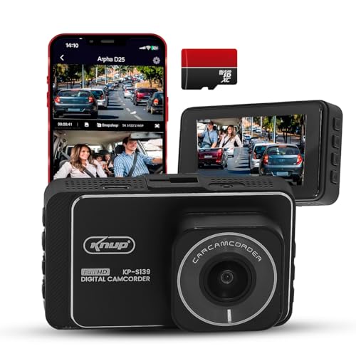 Câmera Veicular Automotica Dashcam Segurança Com Visão Noturna Gravação Loop 4K Wifi App Detecção de