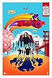 makeuseof 019 Big Hero 6 - Hiro Baymax Robot 2014 Movie silk Poster home wall decor 24x36inch