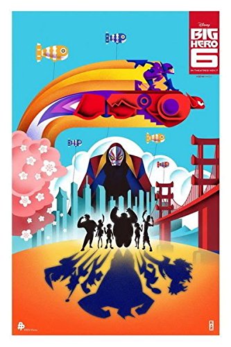 makeuseof 019 Big Hero 6 - Hiro Baymax Robot 2014 Movie silk Poster home wall decor 24x36inch