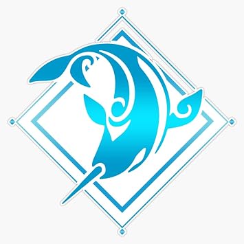 Genshin Impact Childe Tartaglia - Hydro Emblem Sticker Bumper Sticker Vinyl Decal 5"
