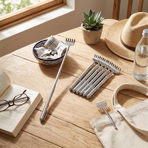 Gratte-dos extensible télescopique POCREATION : lot de 10 gratte-dos pliables - 7